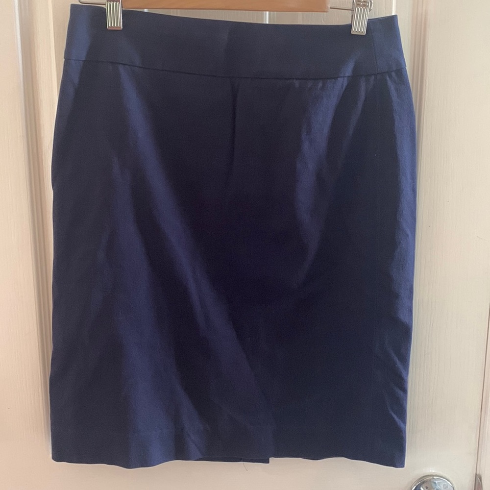 Banana Republic Navy Blue Midi Skirt
